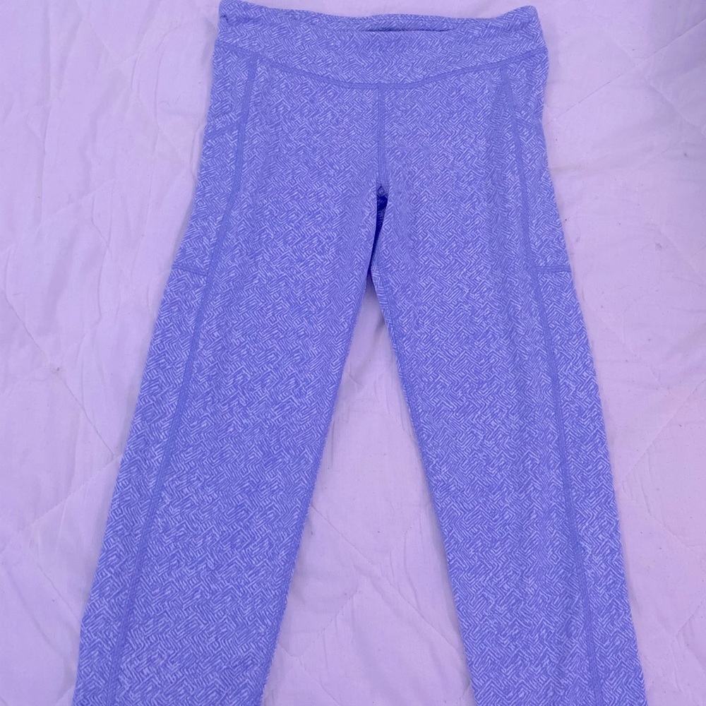 Blue and white Capris